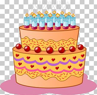 Birthday cake with candles as a graphic image free image download