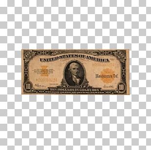 Gold Certificate Banknote United States Dollar Silver Certificate PNG