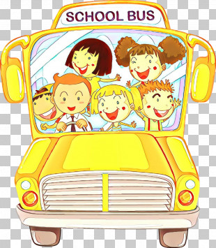 Yellow Cartoon Vehicle PNG
