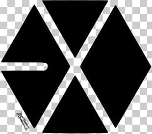 EXO Logo Mama K-pop Power PNG, Clipart, Angle, Black, Black And White ...