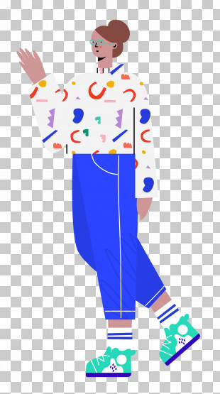 Standing Woman People PNG