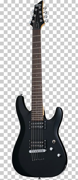 Seven-string Guitar Schecter Guitar Research Omen-7 Electric Guitar PNG