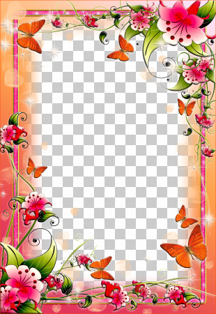 Lily Flower Frame PNG Images, Lily Flower Frame Clipart Free Download