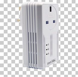 Adapter HomePlug Aztech Power-line Communication Computer Network PNG