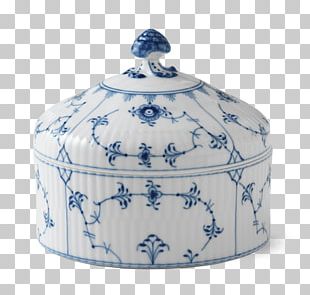 Royal Copenhagen Musselmalet Teacup Jar PNG
