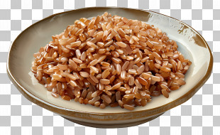 Brown Rice - Bowl Of Brown Rice PNG