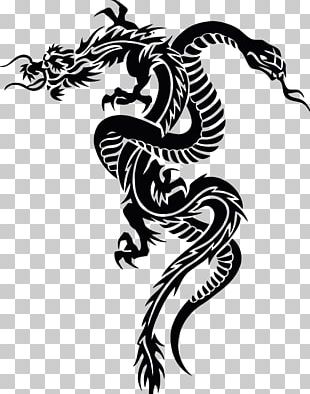 Snake Tattoo Ouroboros Chinese Dragon PNG