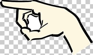 cartoon hand pointing png