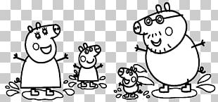 Daddy Pig Coloring Book Drawing PNG