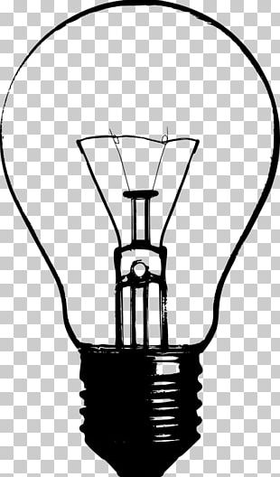 Incandescent Light Bulb Lamp Silhouette PNG