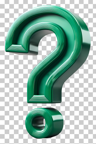 Green Question Mark - Shiny Green Question Mark PNG