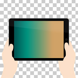 Tablet Computer - Hands Holding A Tablet PNG