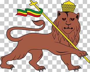 Lion Of Judah Ethiopia Kingdom Of Judah Rastafari PNG, Clipart, Animals ...