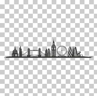 London Skyline Silhouette PNG, Clipart, Background Black, Black, Black ...