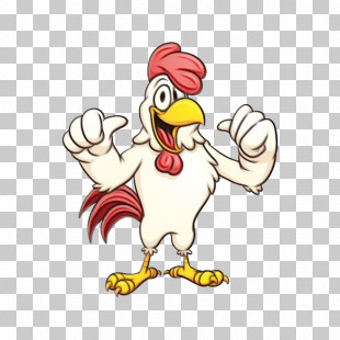 Chicken Cartoon Rooster Bird Beak PNG