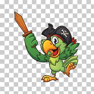 Pirate Parrot Cartoon Piracy PNG, Clipart, Add, Animals, Art, Beak ...