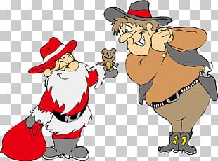 Santa Claus Christmas Cowboy PNG