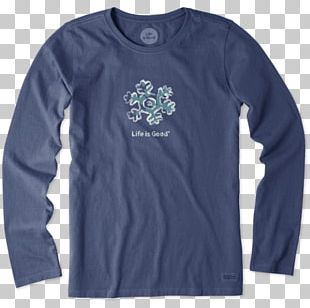 Long-sleeved T-shirt Hoodie Long-sleeved T-shirt Life Is Good Company PNG