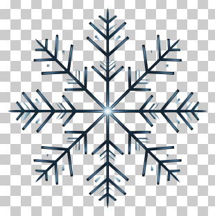 Snowflake - Elegant Snowflake For Winter Designs PNG