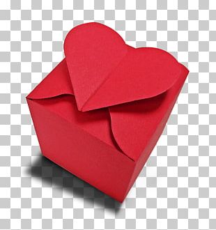 Paper Red Heart Valentines Day Love PNG