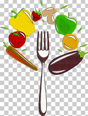 Fork Cutlery Spoon Tableware Kitchen Utensil PNG