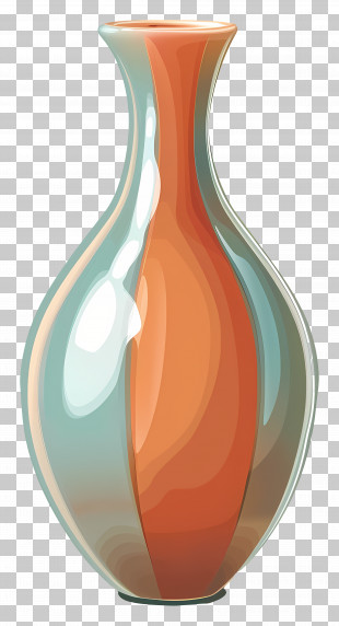 Decorative Vase - Colorful Glass Vase For Decoration PNG