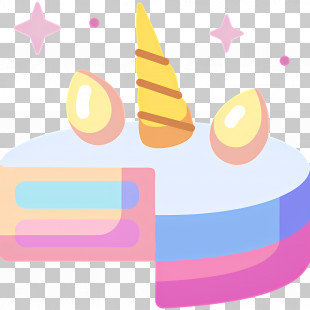 Birthday Cake - Whimsical Unicorn Cake PNG