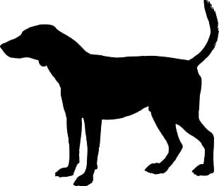 dog head silhouette png