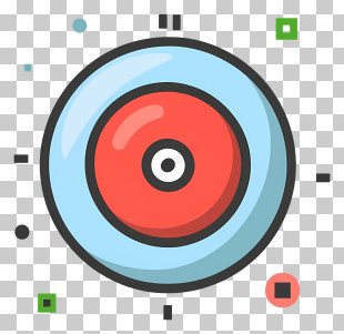 Cartoon - Target Symbol Illustration PNG