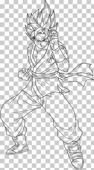 Goku Super Saiyan Drawing Sketch Png Clipart Arm Artwork Black - black goku t shirt roblox lineart 15 linearts for free