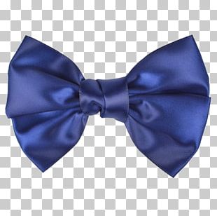 Bow Tie Necktie Navy Blue Royal Blue Polka Dot PNG