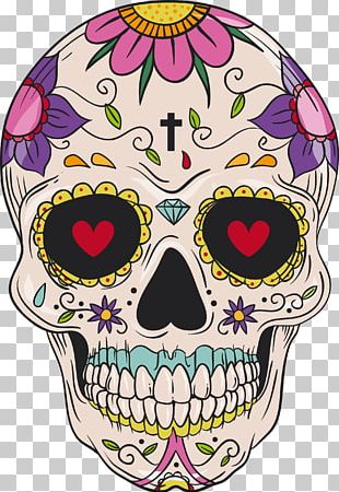 Calavera Mexican Cuisine Skull And Crossbones Death Day Of The Dead PNG ...