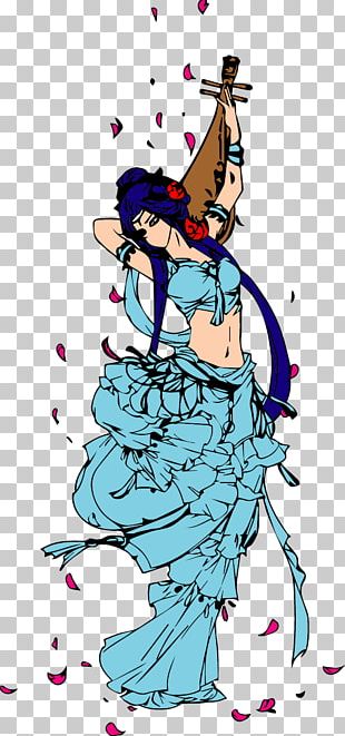Four Beauties Cartoon PNG