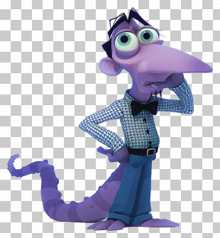 Purple Alien - Quirky Purple Character PNG