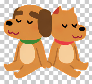 Couple - Cute Dogs Sitting Together PNG