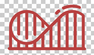 Amusement Park Lineal Icon Fair Icon Roller Coaster Icon PNG