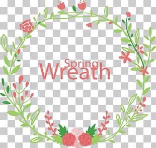 Flower Euclidean Wreath PNG