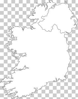 Ирландия контурная карта