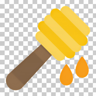 Honey - Honey Dipper With Honey Drops Icon PNG