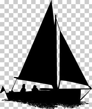 Sailboat Silhouette Sailing Png Clipart Animals Art Black And White Boat Brigantine Free Png Download