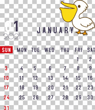 January 2021 Printable Calendar January Calendar PNG