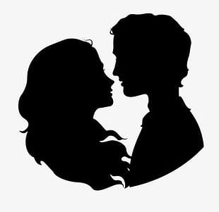 Love Couple Silhouette PNG, Clipart, Black, Black And White, Clip Art ...