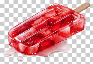 Melting Popsicle - Refreshing Red Popsicle PNG