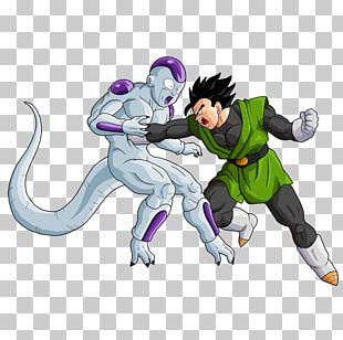 Dragon Ball Z Majin boo, Majin Buu Goku Vegeta Frieza Cell, fat, purple,  vertebrate, cartoon png