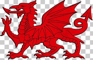 Flag Of Wales Welsh Dragon PNG, Clipart, Black And White, Dragon, Fauna ...