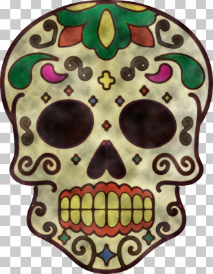 Calavera Day Of The Dead Papel Picado Paper Ofrenda PNG, Clipart, All ...