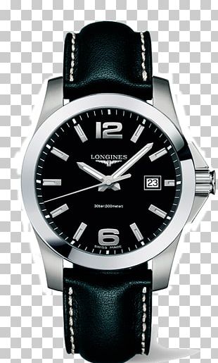 Longines Watchmaker Strap Quartz Clock PNG