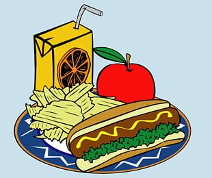 Hamburger Hot Dog Soft Drink Fast Food French Fries PNG, Clipart ...