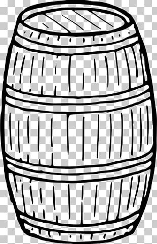 Barrel Coloring Book Black And White Keg PNG
