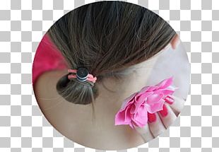 Hair Tie Eyelash Pink M RTV Pink PNG